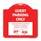 Signmission Guest Parking Unauthorized Vehicles Towed Owner Expense W/ Graphic Alum, 18" L, 18" H, RW-1818-23928 A-DES-RW-1818-23928 - alternate 1